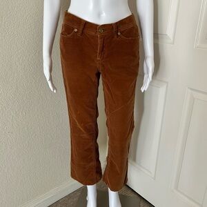 Tory Burch Brown Classic Corduroy Cotton Low Rise Bootcut Flare Leg Pants 4
